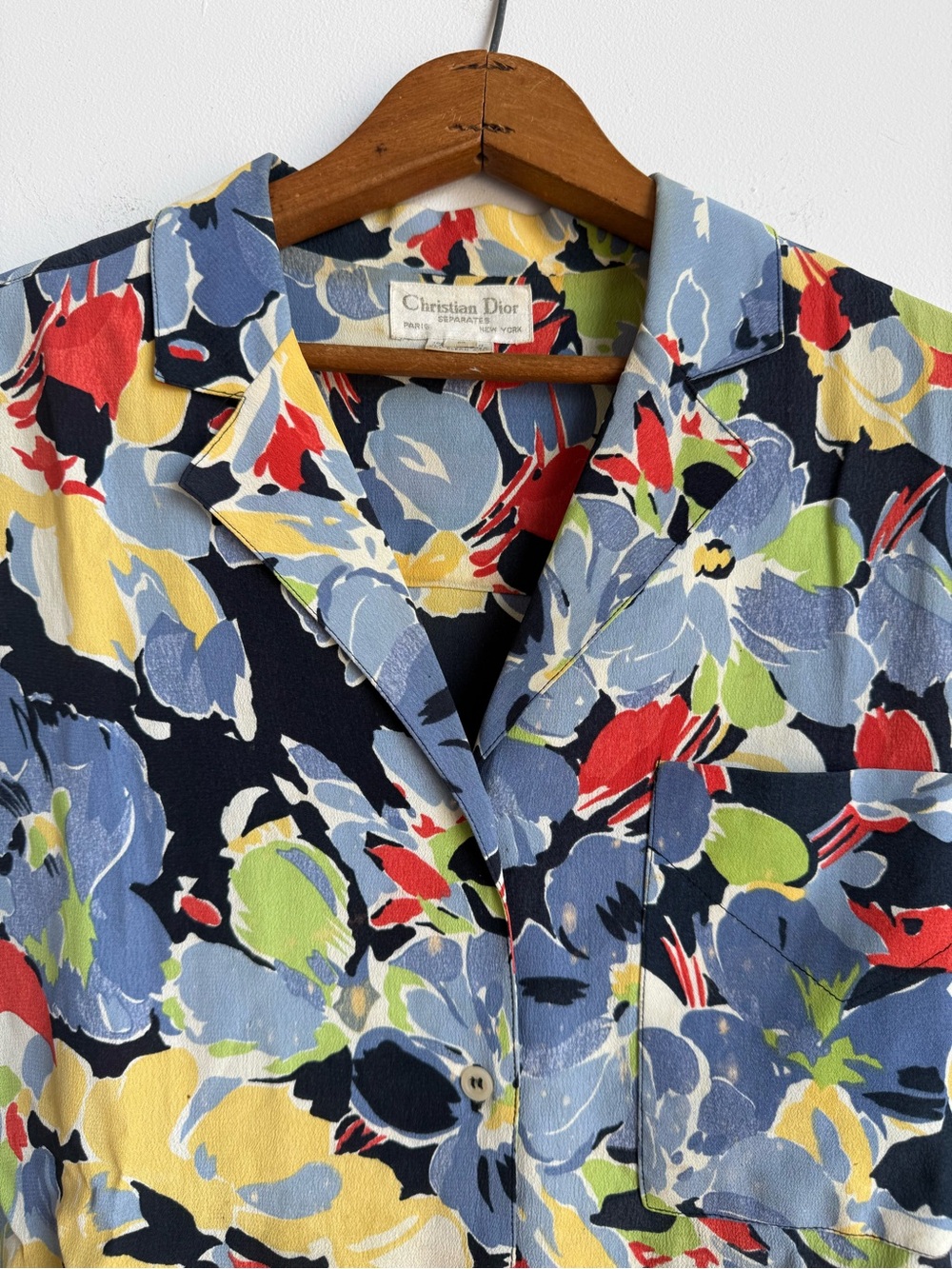 Vintage Christian Dior Separates floral blouse